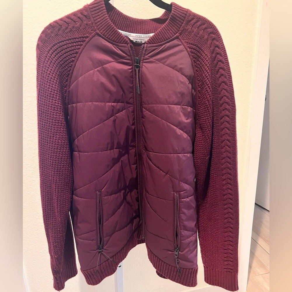 Kari Traa down/wool mixed media jacket size L
